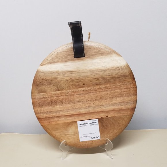 Wooden Acacia 10" Charcuterie Board / Trivet Serveware - Picture 8 of 9